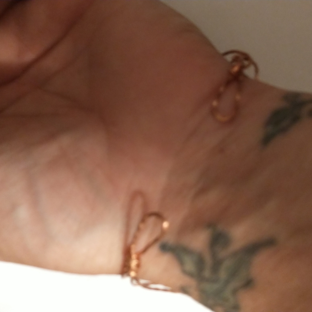 Copper twisted wire bracelet - Picture 2 of 4